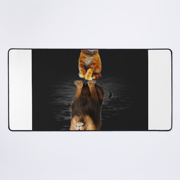 Item preview, Funny cat and Lion mirror designed and sold by Williamhurley.