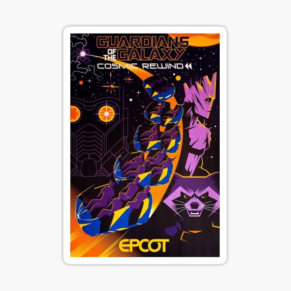 Item preview, Cosmic Rewind ride poster designed and sold by cbjalobok36.