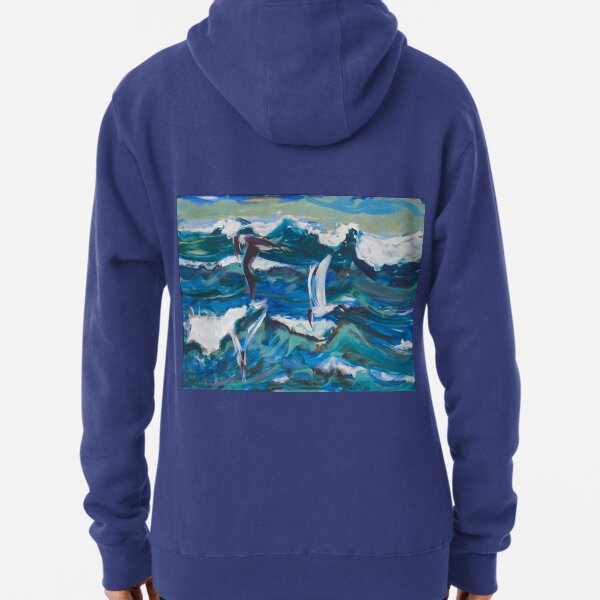 Waves and Terns Pullover Hoodie