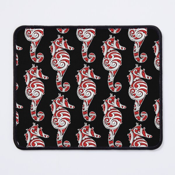 Item preview, Polynesian Tatau Tribal Seahorse Pattern designed and sold by aokshirts.