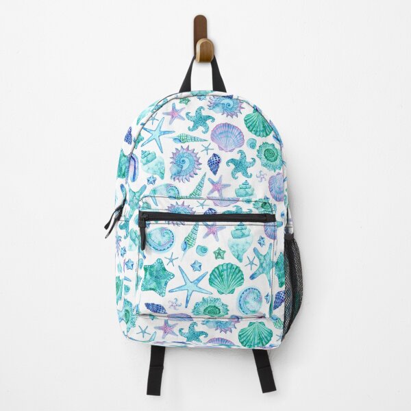 Item preview, Watercolor Sea Shells and Starfish in Blue and Green Hues designed and sold by KConfetti.