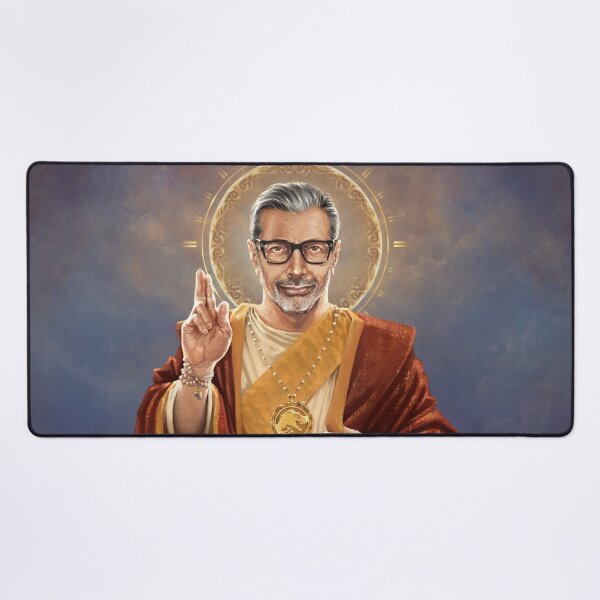 Item preview, Saint Jeff of Goldblum, Jeff Goldblum Original Religious Painting designed and sold by Vincent Carrozza.