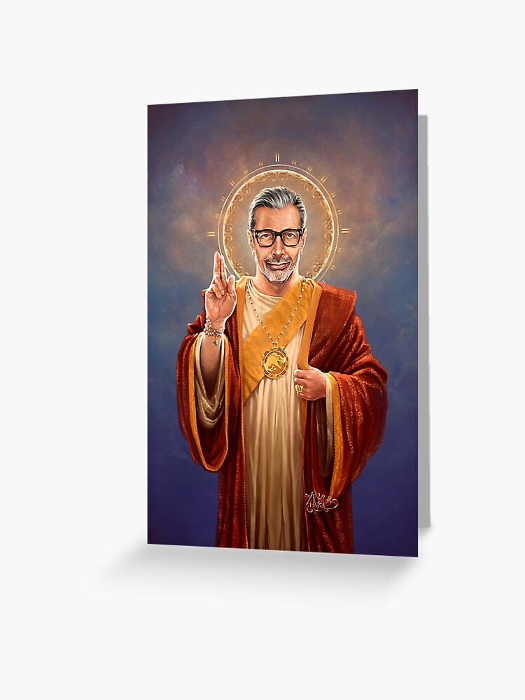 Saint Jeff of Goldblum Jeff Goldblum Original Religious Painting