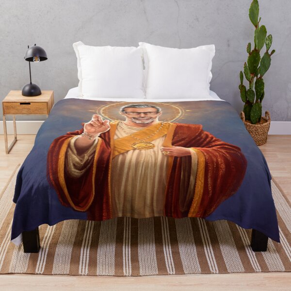Item preview, Saint Jeff of Goldblum, Jeff Goldblum Original Religious Painting designed and sold by Vincent Carrozza.