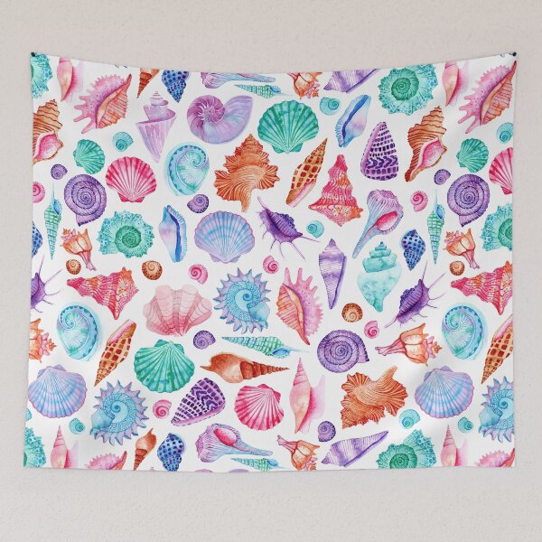 Item preview, Watercolor Sea Shells and Starfish designed and sold by KConfetti.