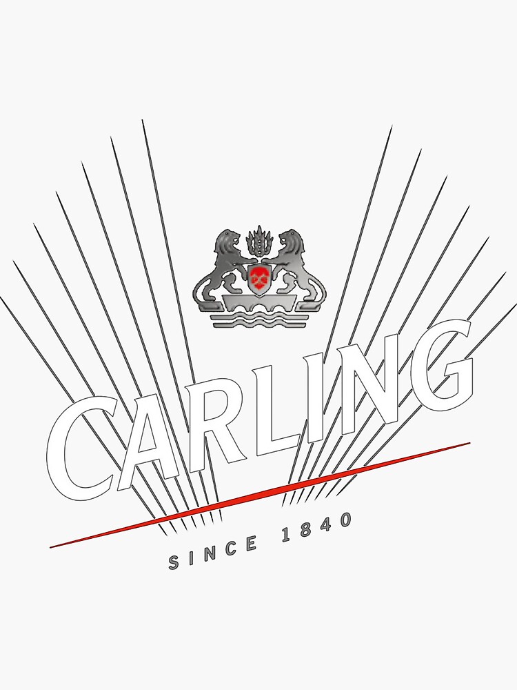 "CARLING BREWERY" Sticker for Sale by apollinariyasa Redbubble