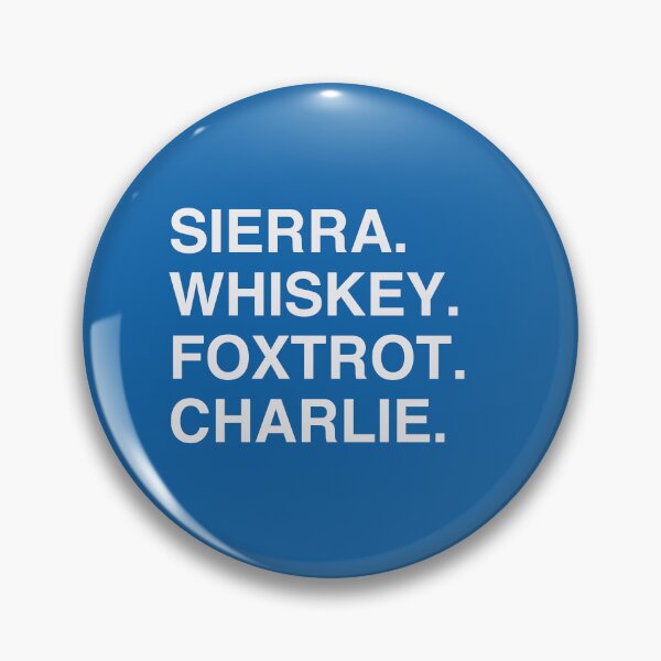 Item preview, Sierra Whiskey Foxtrot Charlie (Wednesday) designed and sold by Confusion101.