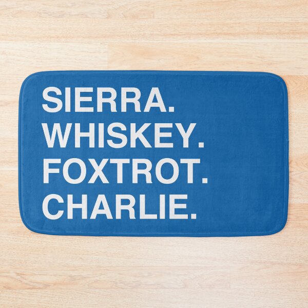 Item preview, Sierra Whiskey Foxtrot Charlie (Wednesday) designed and sold by Confusion101.