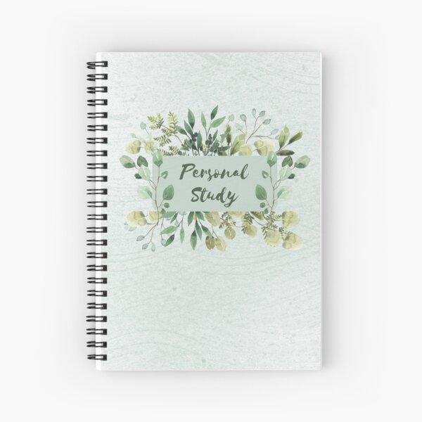 Floral Personal study journal Spiral Notebook