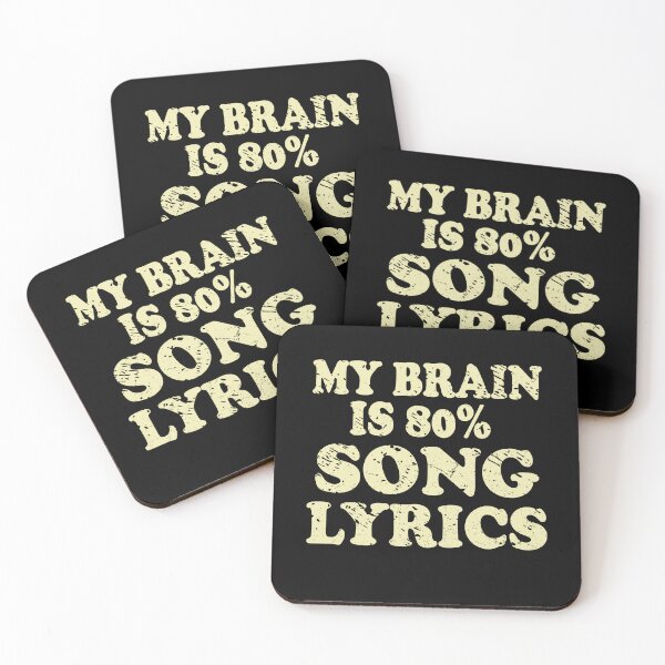 Item preview, My Brain Is 80% Letras de Canciones designed and sold by diip.