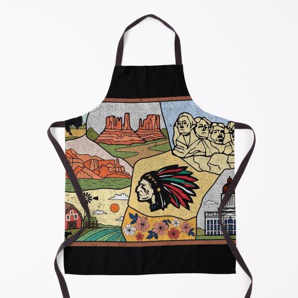 Item preview, Mt Rushmore Black Hills & Badlands South Dakota Map designed and sold by merchzy.