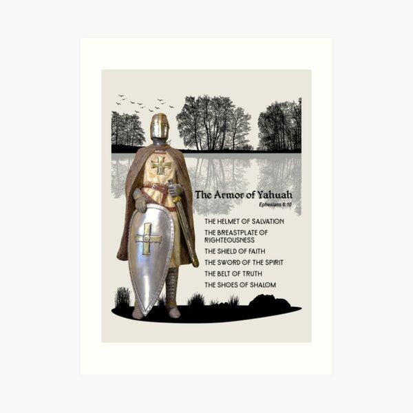 "The Armor of Yahuah (God) Christian Hebrew " Art Print for Sale by