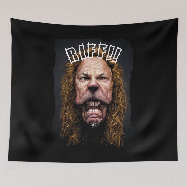 Item preview, Caricatura Retrato del león cobarde como James Hetfield designed and sold by TMBTM.
