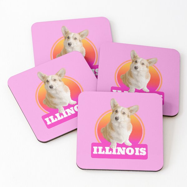 Artikelvorschau, Bundesstaat Illinois und Corgi entworfen und verkauft von Weather gifts .