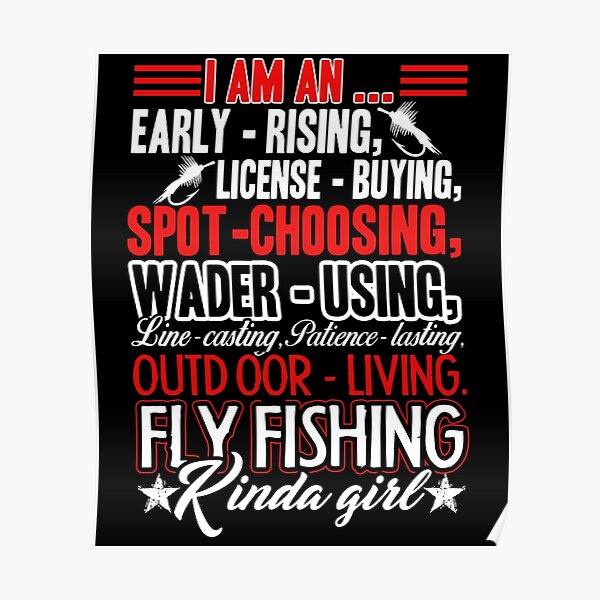 "Fly Fishing Fly Fishing Girl" Poster for Sale by UnknownArtistt