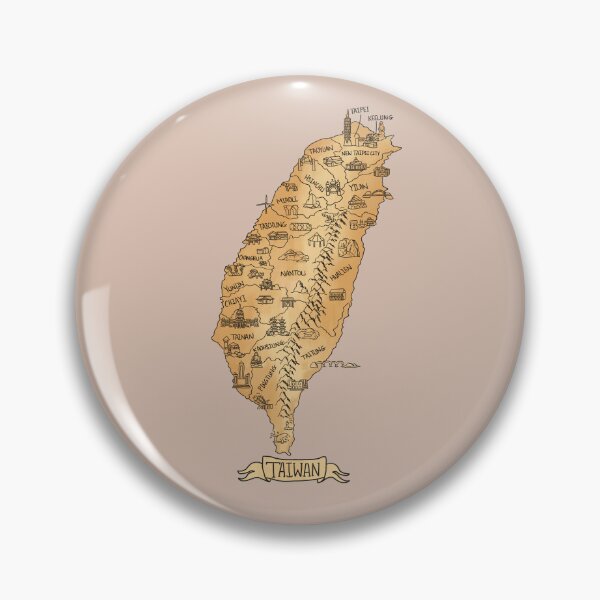 Item preview, Vintage Illustration of Taiwan (台灣復古風格地圖) designed and sold by Sheridan T.