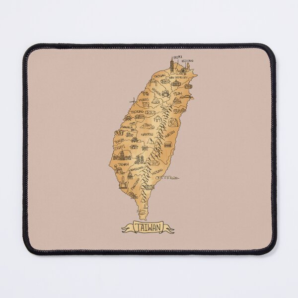 Item preview, Vintage Illustration of Taiwan (台灣復古風格地圖) designed and sold by Sheridan T.
