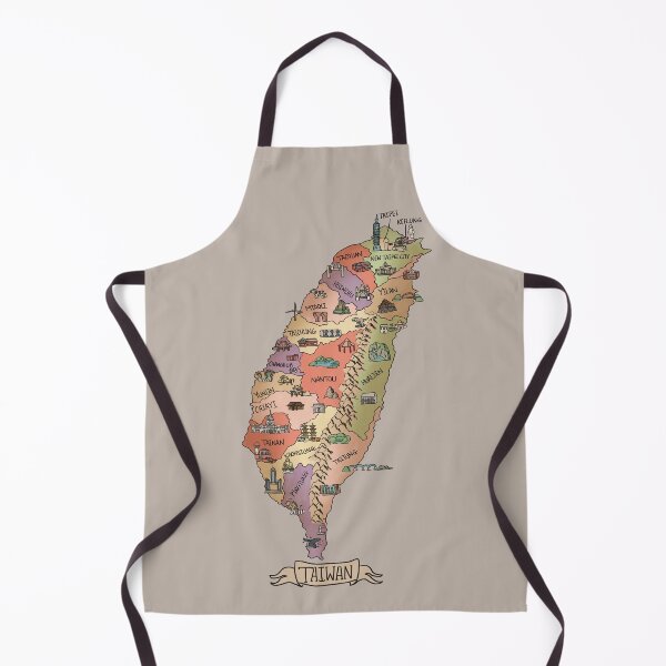 Item preview, Colorful Vintage Illustration of Taiwan (台灣復古風格多彩地圖) designed and sold by Sheridan T.