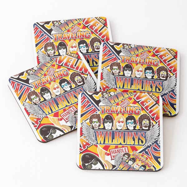 Item preview, Vintage Traveling Wilburys inspired collage pop Art - rock and roll  Poster designed and sold by byrdjon45.