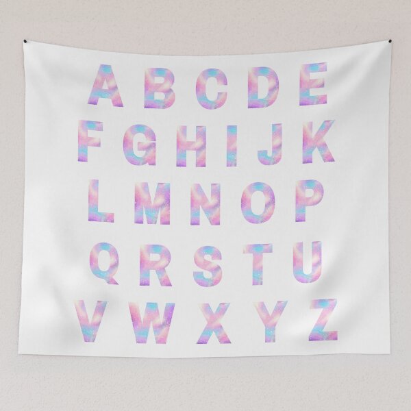 Item preview, Pastel Galaxy Alphabet designed and sold by PanyaCreative.