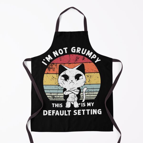 Item preview, I'm not grumpy this is my default setting Funny Cat Humor designed and sold by Designer-Girl.