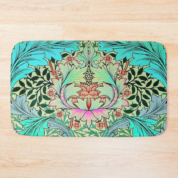 Item preview,  Modern  Blue Pink William Morris Flower Blossom Pattern designed and sold by Tamas Das.