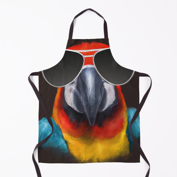 Item preview, Macaw Wearing Sunglasses Watercolor Painting designed and sold by maniacfitness.