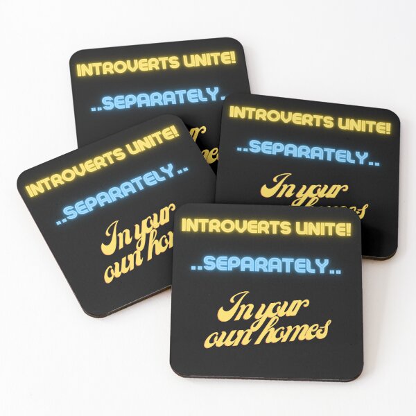 Item preview, Introverts unite separately in your own homes  designed and sold by BritishFashion.