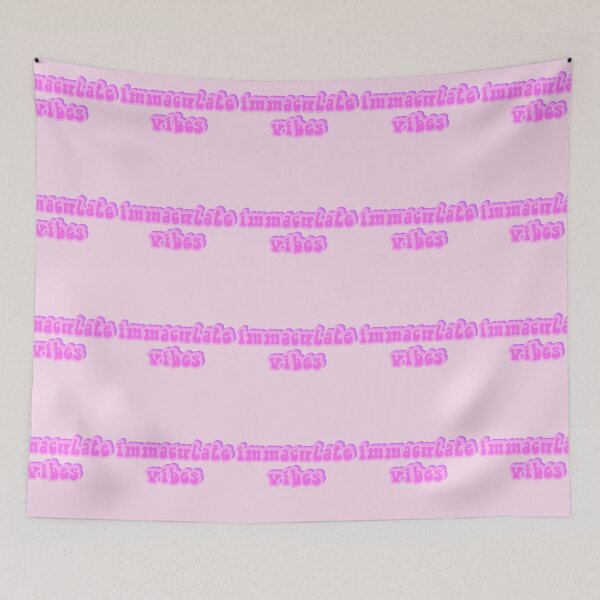 Item preview, Immaculate Vibes 70s Hippie Slogan Pink designed and sold by everything4eva.