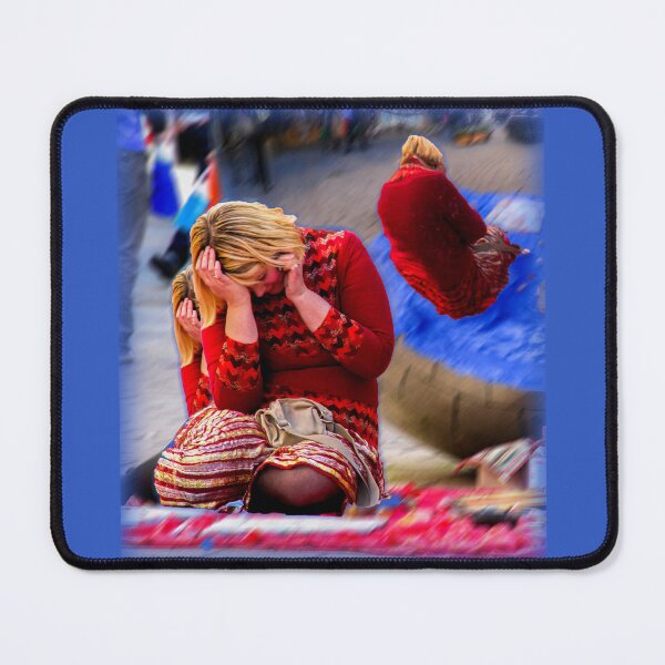 Item preview, Girl on a rug, the Mall's Balls, Rundle Mall designed and sold by indiafrankk.