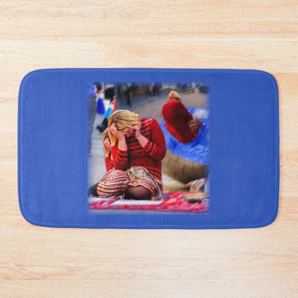 Item preview, Girl on a rug, the Mall's Balls, Rundle Mall designed and sold by indiafrankk.