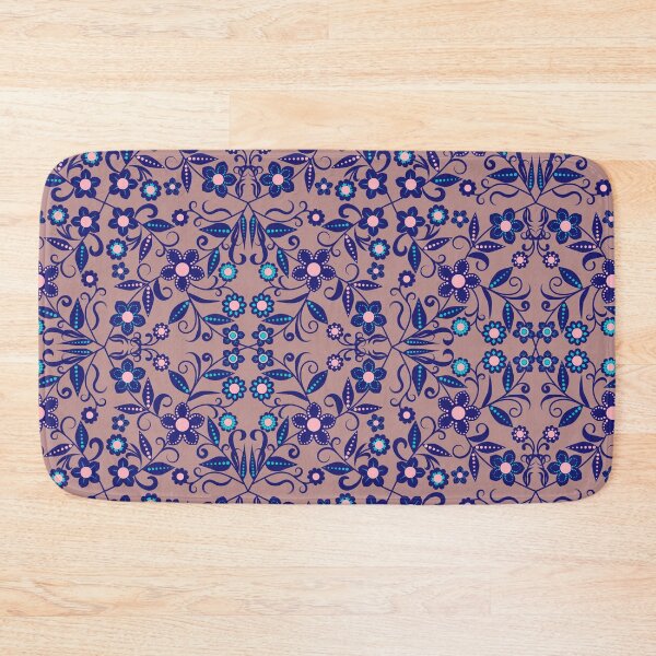 Item preview, Floral seamless pattern on beige background designed and sold by AneissPiaf.