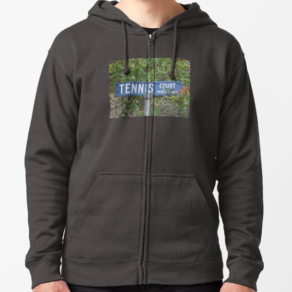 Tennis Court Zipped Hoodie