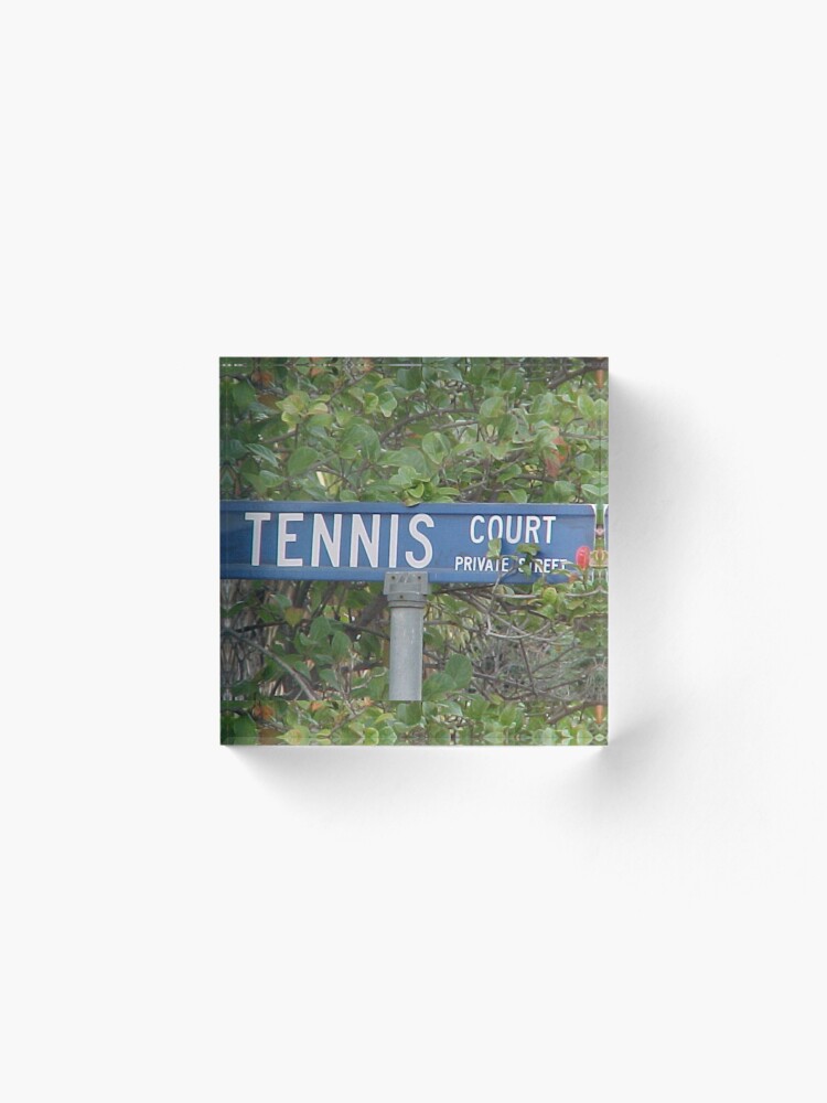Alternate view of Tennis Court Acrylic Block
