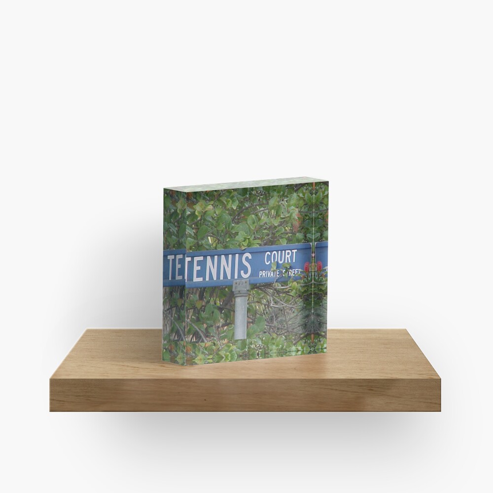 Tennis Court Acrylic Block