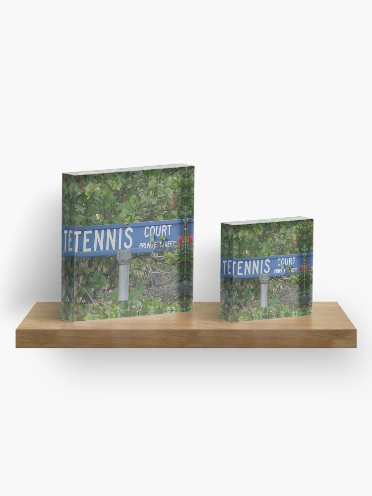 Alternate view of Tennis Court Acrylic Block