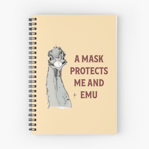 Artikelvorschau, Eine Maske schützt mich und Emu entworfen und verkauft von CleanerAir.