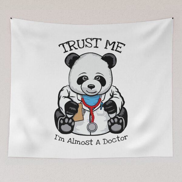 Item preview, Funny Trust Me I'm Almost A Doctor Medical Student Panda designed and sold by GrandeDuc.