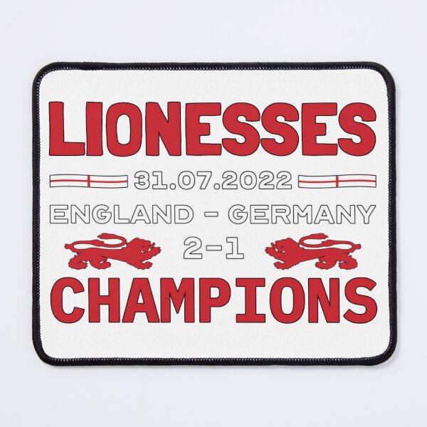 Item preview, Lionesses Champions Female Football Red And White Design designed and sold by TrulyEpoque.