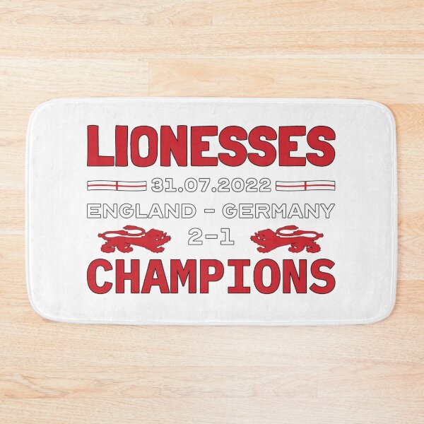 Item preview, Lionesses Champions Female Football Red And White Design designed and sold by TrulyEpoque.