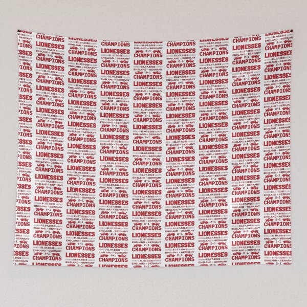 Item preview, Champions England Lionesses Female Football Red And White Design designed and sold by TrulyEpoque.