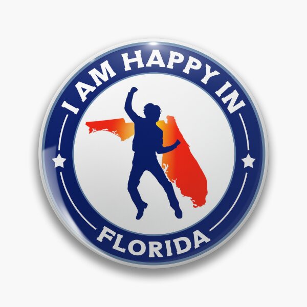 Aperçu de l'œuvre Je suis heureux en Floride - Love & Happiness in Florida, USA - créée et vendue par 1212-Design.