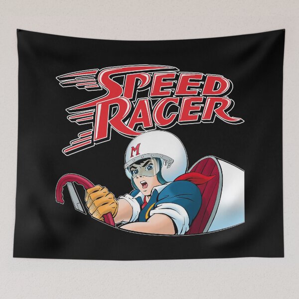 Item preview, blue speed racer cartoon designed and sold by Jupiterci.