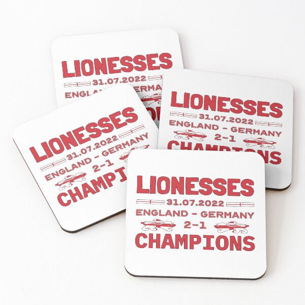 Item preview, 2022 Champions England Lionesses Female Football Red And White Design designed and sold by TrulyEpoque.