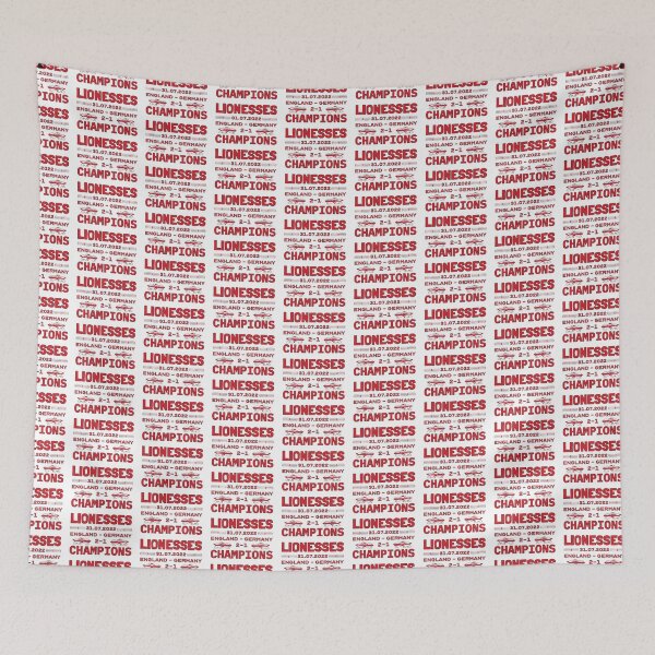 Item preview, 2022 Champions England Lionesses Female Football Red And White Design designed and sold by TrulyEpoque.