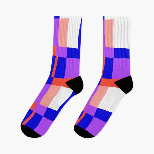 Item preview, Square Structure - Blue Red and Purple "Geometric Works" designed and sold by Istvan Ocztos.