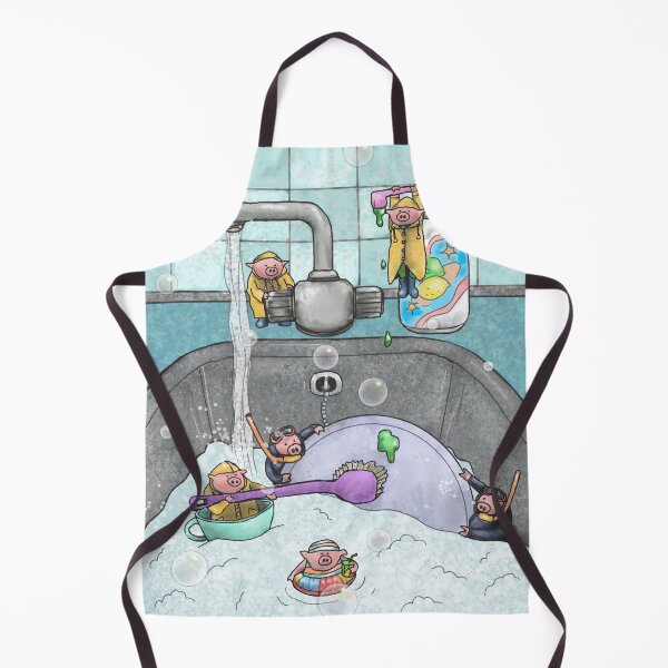 Item preview, Piggy Small and Friends - Washing Dishes designed and sold by PiggySmall.