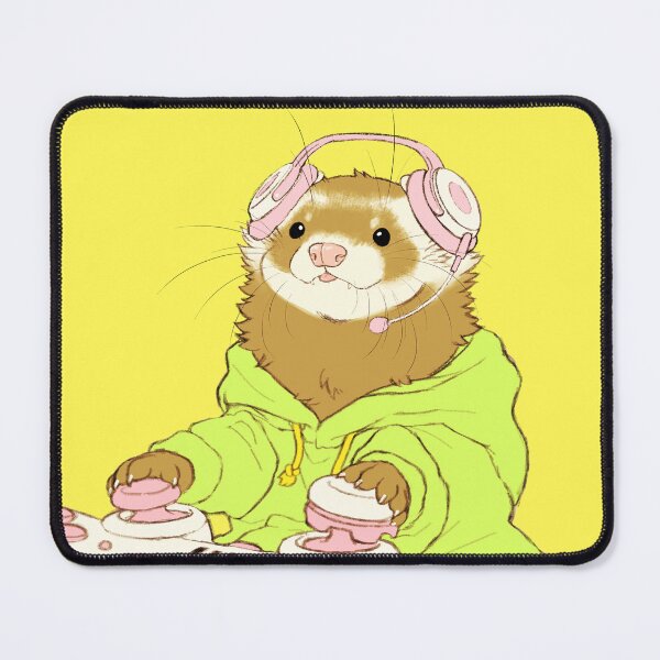 Item preview, GAMER BUTTERSCOTCH FERRET designed and sold by ICHIGODAWASHI.