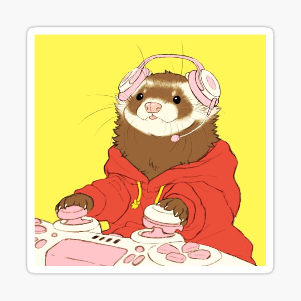 Item preview, GAMER SABLE FERRET designed and sold by ICHIGODAWASHI.