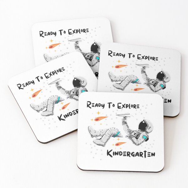 Artikelvorschau, Ready to Explore Kindergarten, Jungen und Mädchen lieben Astronaut am ersten Schultag als Geschenk entworfen und verkauft von TracepaperPen.